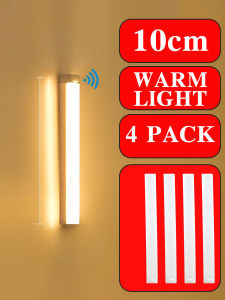 LED Motion Sensor Light Wireless LED Night Light Type C Rechargeable Light Cabinet Wardrobe Lamp Staircase Backlight For Kitchen