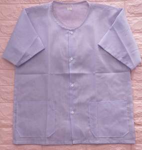 ชุดขาวจำศีล ชุดจำศีลผ้าป่าน ชาย-หญิง