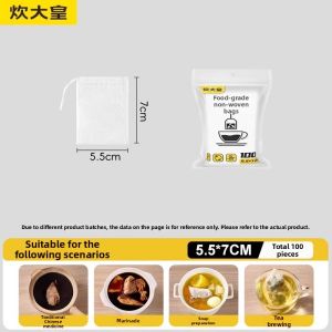 COOKER KING | Non-Woven Disposable Food-Grade Tea Bag Filter Bag