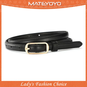MATEYOYO Womens Elegant Belt Thin Belt Casual Belt Needle Buckle Design Adjustable Girls Ladies Belt Fashion Long Straps Waistbands Dress Coat Alloy Buckle Decorations