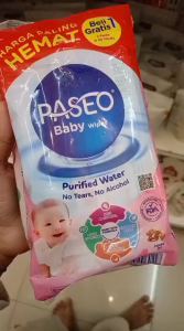 Tisu basah paseo wipes jojoba oil buy 1 get 1//50 Sheet