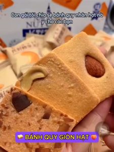 Bánh Quy Giòn Rụm Thơm Ngon Mix 3 Vị Hạt Điều Hạnh Nhân Dừa Đồ Ăn Nhẹ Ăn Vặt Hấp Dẫn Cho Cả Nhà