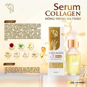 [CÓ THẺ CÀO_TRÚNG 100.%] Combo kem face ngày Collagen X3 TN đông trùng hạ thảo Mỹ Phẩm Đông Anh chính hãng. Kem face ngày đêm serum kem chống nắng nguyễn huỳnh như.