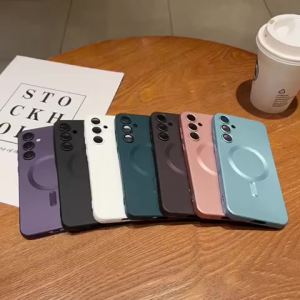 For Magsafe Luxury Liquid Magnetic Case For Samsung Galaxy S26 S25 S24 S23 S22 Ultra Plus FE A17 A56 A36 A16 A55 A35 Phone Cover