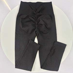 High-end กางเกงโยคะผู้หญิงฟิตเนสกางเกงขายาวยืดหยุ่นสูงกางเกงกีฬา Push UP Tights วิ่งกางเกงขายาว Breathable GYM Leggings