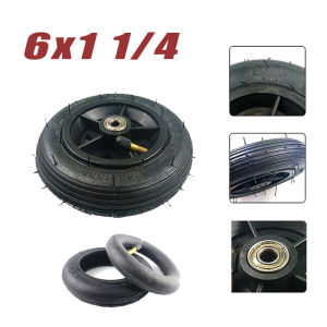 6 Inches Wheel Tyre 6X1 1/4 Pneumatic Inner Outer Tire Suitable for Folding Bicycle Mini Surfing Electric Scooters