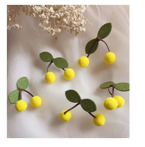 Sweet Lucky Pearl Hair Clip Cherry Hairpin Fashionable Womens Hair Accessories Hairpins for Ponytail Styling Korean Style