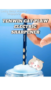 Tenwin Cat Paw Electric Pencil Sharpener | Dual Power | Tungsten Steel Blade【Rainbow Culture】