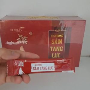 Nước sâm tăng lực Hstrong giúp bồi bổ cơ thể tằng cường sức đề kháng giảm mệt mỏi - Hộp 30 gói