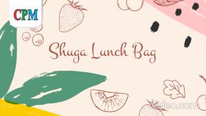 Shuga Lunch Bag set of 4 pcs/ Kotak makan set dengan tas bekal -KingQueen Shopping