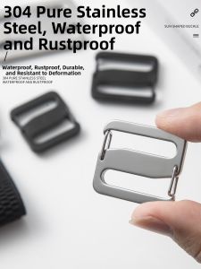 304 Stainless Steel Plated Double Opening Ring Buckles