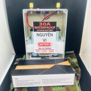 Bình pin lithium 12V - 30Ah