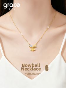 Grace Girl | 2026 New Luxury Lanzhi Lily Bow Necklace