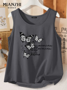 Cotton Vest Womens Summer New Style Fashionable Inner Wear Beautiful Small Top Loose Fit Cotton 100% Plant Floral Pattern