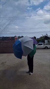 ร่มพับกันฝน 6 สี ขนาดเล็กน้ำหนัก กันUV และกันแดด พร้อมส่ง สะดวก 90 ซม