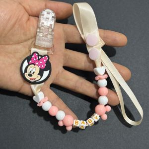 Disney | Kawaii Baby Pacifier Chain Clip False Tooth Nipple Fixing Clip BPA-Free Material Baby Tooth Chain Toy Gift Suitable for Cute