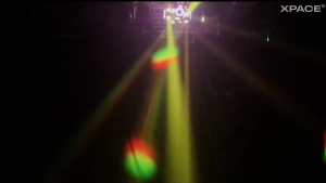 Đèn Moving 4 Đầu Viền LED Dùng cho phòng bay karaoke