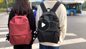 Basic Minimalist Nylon Material Korean Style Backpack ^Waterproof
