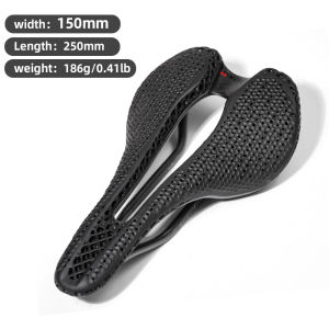 ONIRII | ONIRII Carbon Bike Saddle 3D Printed Cushion Riding Seat Shockproof Lightweight for MTB/ Road / Gravel / TT /Folding Bicycle NEW