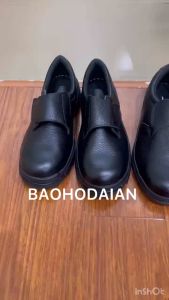 Giày bảo hộ lao động Kcep KD015 chất liệu da bò mũi thép đế cao su