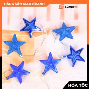 1 Ngôi sao nhựa 5 cánh size 7cm bằng nhựa treo trang trí