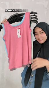 Miranda 6269 Tanktop Crop Tali Lebar Bahan Rayon Adem Lembut Dan Elastis