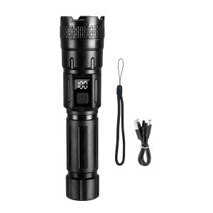 96000000LM Đèn Pin Sạc Siêu Mạnh 3 * 18650 Pin Tích Hợp Đèn LED Siêu Sáng Để Cắm Trại Săn Bắn Đèn Pin Chống Nước