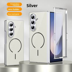szhaiyu | For Magsafe Magnetic Phone Case For Samsung Galaxy Z Fold 8 7 6 5 4 Ultra With Glass Hinge Protective Screen Protector Cover