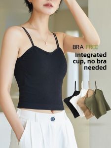 MiiOW | MiiOW Sleeveless Vest Womens Inner Wear Comfortable Seamless Slimming Conceals Side Breast No Bra Needed New Strap Backless Top