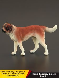MENGSILE | Realistic Saint Bernard Dog Model Toy Gift Ornament