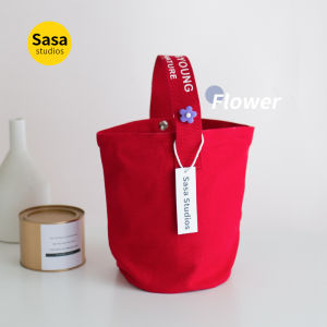 ทันสมัย กระเป๋าผ้าแคนวาสสไตล์เกาหลีสไตล์มินิมอล ลำลอง หลากหลาย กระเป๋าแม่ กระเป๋าถือกล่องอาหารกลางวันแบบพกพา นุ่ม หูหิ้วขนาดเล็ก