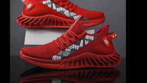 Korean style new mens casual sports shoes rubber shoes breathable running shoes