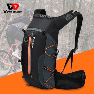 WEST BIKING Ultralight Cycling Backpack 10L/15L/16L Waterproof Sport Backpack with Water Bag Outdoor Hiking Climbing Pouch Cycling Bicycle Bag