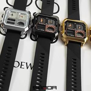 Sanda | SANDA 2026 Top Brand Fashion Mens Electronic Watch Intelligent Temperature Gauge for Mens Electronic Watch 6210