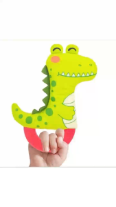 Hntob 0-3Y Baby Sensory Plush Squeeze Soft Wrist BB Rattle Chew Teether Toy Colorful Arc-Shaped