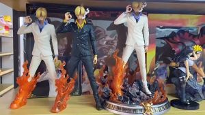 Mô hình One Piece Sanji áo đen đứng hàng siêu đẹp cao 31cm có vỏ hộp màu - ASL Shop Mô Hình