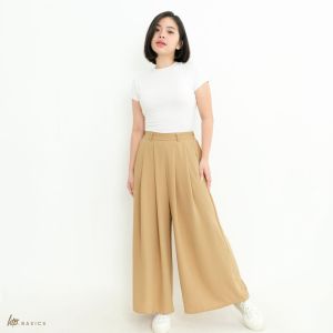 JANEAS HTP Basics Womens Wide Leg Crinkle Pants/Trousers