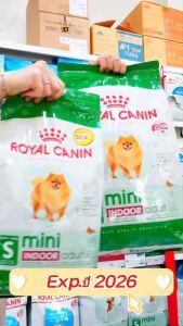 Royal Canin Mini Indoor Adult อาหารสุนัขแบบเม็ด สำหรับสุนัขโตพันธุ์เล็กที่เลี้ยงในบ้าน (ขนาด 1.5 kg. และ 3 kg.) หมดอายุปี 2026