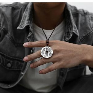 Handmade Mountain Ghost Spends Money To Ward Off Evil Spirits and Attract Wealth Pendant Pendant S925 Silver Mens and Womens Models To Protect Safety Amulet Pendant