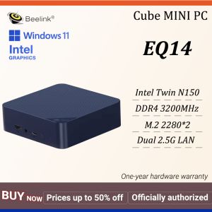 Beelink EQ14 MINI PC Intel Twin Lake N150 16G DDR4 3200MHz 500G/1TB PCIe 3.0 M.2 SSD Dual 2.5G LAN