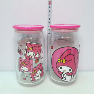 Cool Cartoon Glass Cup Melody Magic Fantasy Kuromi USA Brand Direct Drinking Single Layer Regular Cylinder Japanese Made