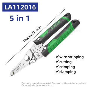 LAOA | LAOA Multifunctional Wire Stripping Pliers 5/7/8-in-1 Electrician Tools Cable Cutter Crimper Wire Winder for Electrical Wiring