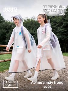 Child School Raincoat With Backpack Space