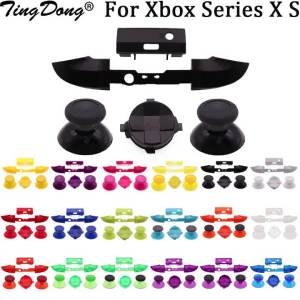 For Xbox Series X S Controller LB RB Button Strip Middle BaffleStrip Cross Direction Keys 3d Analog Joystick Cap D-Pad Button