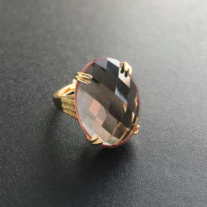Big Stone 15*30mm Created Zultanite Ring Handmade Jewelry Sudan Stone Color Change for Women Engagement Party Birthday Gift