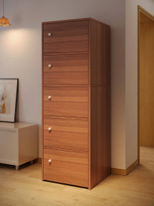 Slim Living Room Bedroom Dust-proof Storage Cabinet with Door