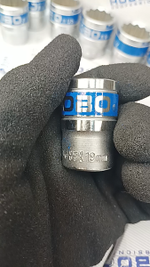 HOBO ลูกบล็อกสั้น 1/2"(4หุน) 12 เหลี่ยม เบอร์ 19 แท้100% ผลิตไต้หวัน (MADE IN TAIWAN)