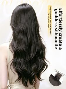 QIAOYIDUO | Ultra-thin Single-piece Volumizing Natural-looking Tangle-free Curly Hair Extension