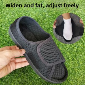 Elderly Extra Wide Shoes Widened Fat Instep High Gout Stone Foot Deformation Toe Fracture Injury Wear Loose Adjustable