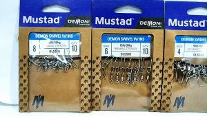 MUSTAD DEMON SWIVEL WITH INSURANCE SNAP DLSS03